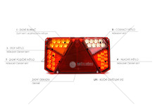 Svítilna multifunkční LED zadní levá WAS W125DNL/1015