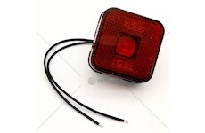 Svítilna obrysová čtvercová červená LED 304 WAS W63/304