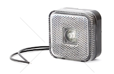 Svítilna obrysová čtverečná bílá LED 303 WAS W63