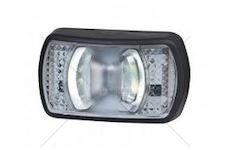 Svítilna obrysová diodová bílá 12/24V krátká HORPOL LD2227