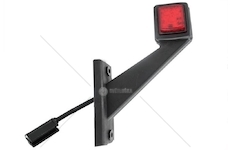 Svítilna obrysová diodová bílo-červená zkosená HORPOL LD435/P