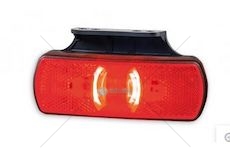 Svítilna obrysová diodová červená 12/24V s odrazem HORPOL LD2221