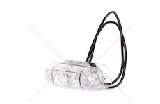 Svítilna obrysová diodová červená 2 LED WAS W61/284