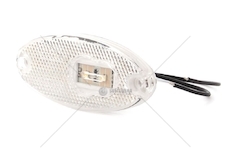 Svítilna obrysová diodová oválná bílá WAS W65P