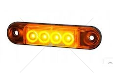 Svítilna obrysová diodová žlutá 12/24V SLIM HORPOL LD2328