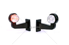 Svítilna obrysová LED 12-24V zahnutá levá WAS W74.1/543L/II