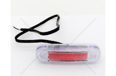 Svítilna obrysová LED červená obdélníková FRISTOM FT-045CLED