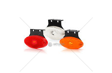 Svítilna obrysová LED zadní červená oválná 12-24V WAS W64/307Z