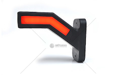 Svítilna obrysová LED zkosená dlouhá 12-24V levá WAS 1167L