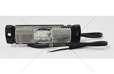 Svítilna obrysová s odrazkou bílá 12-30V FRISTOM FT-017LED