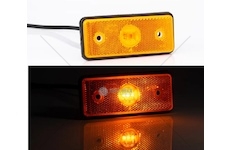Svítilna poziční 12v/24v 110x45 3xled, oranžová, kabel 0,5m 0079096_A