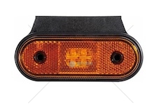 Svítilna poziční 12v/24v 120x45 led oranžová s držákem 90°, kabel s koncovkou 0031964_A