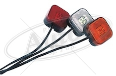 Svítilna poziční 12v/24v 4xled červená, kabel 0,5m 0054395_A