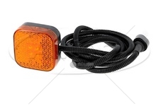 Svítilna poziční 12v-24v/65x65x29,5 led oranžová, kabel 1,5m man l2000,m2000, tga,tgl,tgx 0030363_A