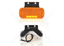 Svítilna poziční 12v/24v led s odrazkou, oranžová, držák 90°, kabel 0,22m 0259717_A