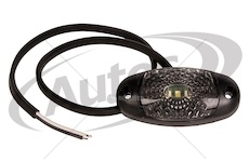 Svítilna poziční 12v/24v oválná 3xled bílá, kabel 0,5m 0012334_A