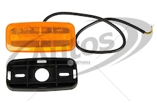 Svítilna poziční 12v/36v led oranžová, s odrazkou a funkcí směrovky, bez držáku s kabelem 0154218_A
