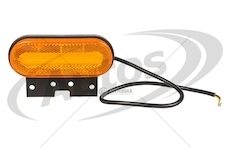 Svítilna poziční 12v/36v led oranžová, s odrazkou a funkcí směrovky, s držákem a kabelem 0036391_A