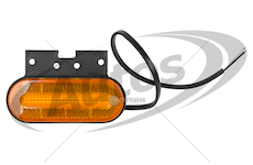 Svítilna poziční 12v/36v led oranžová, s odrazkou, držákem a kabelem 0,25m 0150224_A