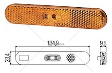 Svítilna poziční boční l/p 24v led oranžová, kabel 0,25m 0458247_A