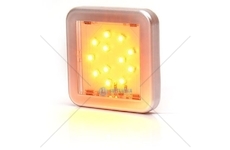 Svítilna poziční boční LED čtvercová 12-24V žlutá WAS W122/983