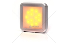 Svítilna poziční boční LED čtvercová 12-24V žlutá WAS W122/986