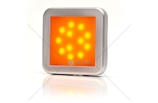 Svítilna poziční boční LED čtvercová 12-24V žlutá WAS W122/986KR