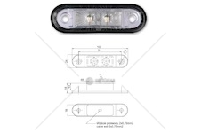 Svítilna poziční ft15c/8v-30v/102x24 led červená 0088134_A