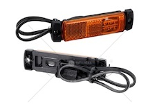 Svítilna poziční oranžová 12v/24v led žlutá s kabel 0,5m s koncovkoou qs150 0201552_A