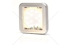 Svítilna poziční přední LED čtvercová 12-24V bílá WAS W122/985