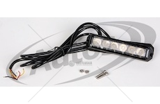 Svítilna poziční stroboskopická 12v/24v 6xled oranžová, kabel 1,5m 0216504_A