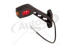Svítilna poziční - tykadlo l 12v/24v 0,2/0,4w led č/b/ž, dlouhá, kabel 0,35m  0017539_A