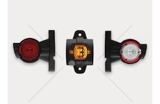 Svítilna poziční - tykadlo l 12v/30v ft-140a/l led č/b/o krátká, kabel 0,5m 0182691_A