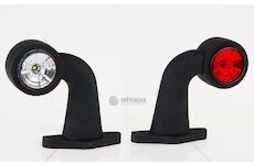 Svítilna poziční - tykadlo l/p 12v/24v led č/b krátká, kabel 0,5m 0075299_A