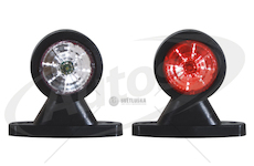 Svítilna poziční - tykadlo l/p 12v/30v ft-009a led č/b krátká, kabel 0,5m 0075296_A
