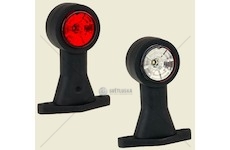 Svítilna poziční - tykadlo l/p 12v/30v ft-009b led č/b dlouhá, kabel 0,5m 0075306_A