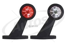 Svítilna poziční - tykadlo l/p 12v/30v led č/b krátká, kabel 0,5m 0075308_A