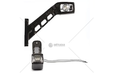 Svítilna poziční - tykadlo p 12v/24v led č/b/o dlouhá, kabel 0,21m 0262546_A