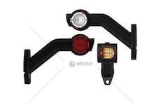 Svítilna poziční - tykadlo p 12v/24v led č/b/o, kabel 0,5m 0182689_A
