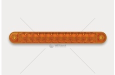 Svítilna poziční žlutá  ft-195 z led 12v/24v samolepící, kabel 0,5m 0165413_A