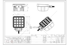 Svítilna pracovní 48W 16 LED*3W  9-32V JGL JG-W161