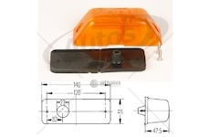 Svítilna směrová boční l man l2000, mercedes actros, karosa  0013245_A