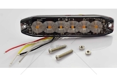 Svítilna varovná diodová 12-24V žlutá SM3020C