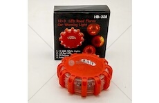 Svítilna výstražná LED magnetická, 9 funkcí - 15 LED - bateriová