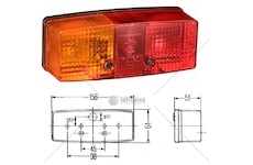 Svítilna zadní 3-dílná 12v/24v l fendt, terex, langendorf, kubota, komatsu, kässbohrer 4433126014_A