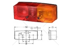 Svítilna zadní 3-dílná 12v/24v p fendt, terex, langendorf, kubota, komatsu, kässbohrer 0020798_A