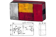 Svítilna zadní 4-dílná p 12v/24v (r10w,p21w) - /brzda,zpátečka,směr,koncové/ 0070798_A