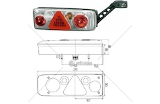 Svítilna zadní 7-dílná 130x370 s poziční svítilnou - tykadlem p kögel 0150245_A