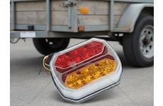 Svítilna zadní LED 12V 116x90mm - přívěsný vozík, přívěs LEVÁ