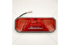 Svítilna zadní LED 6-funkcí sdružená PRAVÁ trojúhelník 350x131 dynamická směrovka